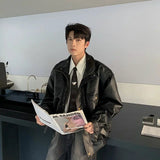 ChicMy-Fall Outfits -Autumn/Winter Coat Jacket INS Style Street Fashion Retro Motorcycle Soft Leather Jacket