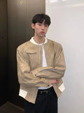 ChicMy-Fall Outfits -Autumn/Winter Coat Jacket INS Style Street Fashion Round Neck PU Leather Jacket