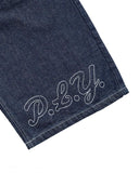 ChicMy-Y2k Hip Hop Vintage Loose Jorts Harajuku Streetwear Summer  Punk Rock Letter Embroidery Fashion Denim Shorts Men Clothing