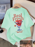 Chicmy-Real Fresh Cherry Fruit Cup Design Tee Shirts Female Comfortable Cotton T Shirt Fashion Casual Clothes Soft Street Short Sleeve