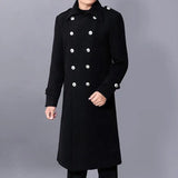 Chicmy-Long dust coat Men Winter Warm Trench Woolen Cloth Coat Mens Double Breasted Slim Casual Jackets Solid Business Outwear