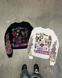 Chicmy-Hip hop retro Harajuku fashion men street graffiti long sleeved new autumn and winter Y2K gothic punk men and women sportswear