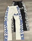 Chicmy-Hip-hop street striped letter print oversized baggy pants for men 2024 new style simple and versatile fashion trendy sweatpants