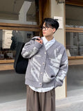 Chicmy-Fall Outfits Outwear Streetwear y2k 90s Fashion Man Clothes Graphic Jacket Cardigan Knitted Sweaters for Men Coat Maletry Y2k Streetwear Plus Size Tops 90s Vintage Loose Fit X