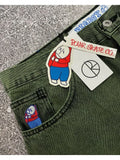 Chicmy-Retro Hip Hop Cartoon Graphic Streetwear Denim Shorts Y2k Big Boy Embroidery Baggy Jorts Harajuku Gym Basketball Shorts Men