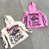 Chicmy-Fall Outfits Outwear Streetwear y2k 90s Fashion Harajuku High Street Graphic Print Hoodies Women Retro Men Hoodie Y2K Streetwear Oversized Long Sleeves Pullover Sweatshirt