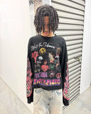 Chicmy-Hip hop retro Harajuku fashion men street graffiti long sleeved new autumn and winter Y2K gothic punk men and women sportswear