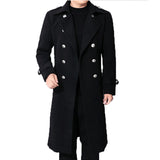 Chicmy-Long dust coat Men Winter Warm Trench Woolen Cloth Coat Mens Double Breasted Slim Casual Jackets Solid Business Outwear