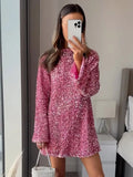 Chicmy-new years eve outfits Christmas party outfits Sexy Multiple Colors Glitter Sequin Mini Dress Elegant Backless Bow Long Sleeve Dresses Lady New Year Christmas Party Vestidos