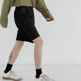 Chicmy-Summer Suit Shorts Men Fashion Social Mens Dress Shorts Korean Loose Straight Casual Shorts Mens Office Formal Shorts M-2XL