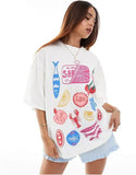 Summer Cherry Graphic T Shirts Harajuku Oversize Y2k Tops All Cotton Casual Streetwear Gothic Clothes Couple Goth Women Clothing