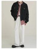 ChicMy-Fall Outfits -Autumn/Winter Coat Jacket INS Style Street Fashion Short Raw Edge Denim Jacket