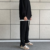 Chicmy- Side Splicing Slit Sweatpants