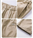 Chicmy- Spring Drawstring Cotton Elastic Waist Pants