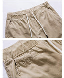 Chicmy- Spring Drawstring Cotton Elastic Waist Pants