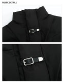 ChicMy-Fall Outfits -Autumn/Winter Coat Jacket INS Style Street Fashion Stand Collar Coat with Belt Buckle