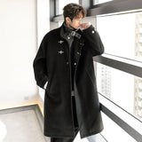 ChicMy-Fall Outfits -Autumn/Winter Coat Jacket INS Style Street Fashion Stitched Long Two-piece Wool Coat