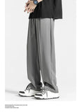 Chicmy- Straight Ice Silk Drape Casual Pants