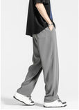 Chicmy- Straight Ice Silk Drape Casual Pants