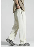 Chicmy- Straight Ice Silk Drape Casual Pants