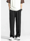 Chicmy- Straight Ice Silk Drape Casual Pants