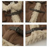 ChicMy-Fall Outfits -Autumn/Winter Coat Jacket INS Style Street Fashion Suede Stand-Collar Cotton Fur Jackets