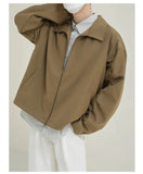 ChicMy-Fall Outfits -Autumn/Winter Coat Jacket INS Style Street Fashion Tuckable Sleeves Bomber Jacket