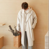 ChicMy-Fall Outfits -Autumn/Winter Coat Jacket INS Style Street Fashion Two Piece Hooded Sweater Trench Coat