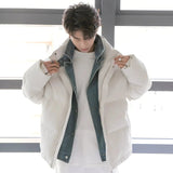 ChicMy-Fall Outfits -Autumn/Winter Coat Jacket INS Style Street Fashion Two-piece Denim Puffer Jacket