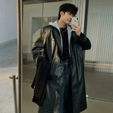 ChicMy-Fall Outfits -Autumn/Winter Coat Jacket INS Style Street Fashion Two-piece Hooded Faux Leather Coat