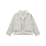 ChicMy-Fall Outfits -Autumn/Winter Coat Jacket INS Style Street Fashion Two-piece Woolen Patchwork Jacket