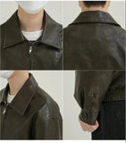 ChicMy-Fall Outfits -Autumn/Winter Coat Jacket INS Style Street Fashion Vintage Zippered Leather Jacket