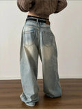 Chicmy- Wide Leg Distressed Denim Pants