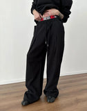 Chicmy- Wide Leg Drawstring Casual Pants