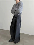 Chicmy- Wide-Leg High-Waist Pants