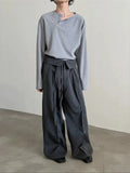 Chicmy- Wide-Leg High-Waist Pants