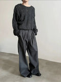 Chicmy- Wide-Leg Pinstripe Pants