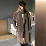 ChicMy-Fall Outfits -Autumn/Winter Coat Jacket INS Style Street Fashion Woolen Coat With Scarf