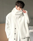 ChicMy-Fall Outfits -Autumn/Winter Coat Jacket INS Style Street Fashion Woolen Coat With Scarf