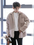 ChicMy-Fall Outfits -Autumn/Winter Coat Jacket INS Style Street Fashion Woven Texture Patchwork Jacket