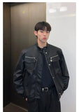 ChicMy-Fall Outfits -Autumn/Winter Coat Jacket INS Style Street Fashion Zipper Leather Motorcycle Jacket
