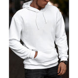 ChicMy-Fall Outfits - Men's Hoodie White Hooded Plain Sports & Outdoor Daily Holiday Streetwear Cool Casual Spring &  Fall Clothing Apparel Hoodies Sweatshirts