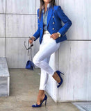 Chicmy-nye outfits women casual outfits 'Leosoxs' Blue Blazer