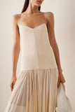 Chicmy-new fashion trend Resort Style Sexy Suspender Backless Large Hem Maxi Dress