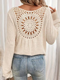 Chicmy- Knitted Crochet Casual Loose T-Shirt