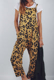 CHICMY- Casual College Leopard Patchwork Loose Jumpsuits(5 Colors)