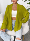 Chicmy-Winter Outfits Women's Solid Loose Casual Open Front Light Weight Cardigan Sweater