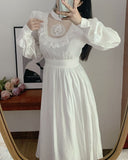 Chicmy-Vintage Fairytale White Lace Ruffle Sweet Lolita Dress