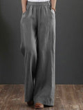 Chicmy-Plain Loose Casual Pants