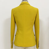 Chicmy-nye outfits women casual outfits 'Leosoxs' Green & Yellow Blazer